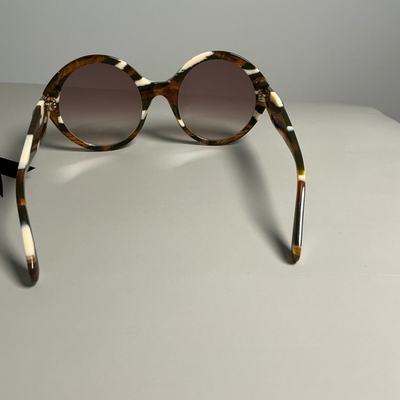 Gucci GG0797S Round Oval Marble Lens Sunglasses 54mm - Picture 6 of 10